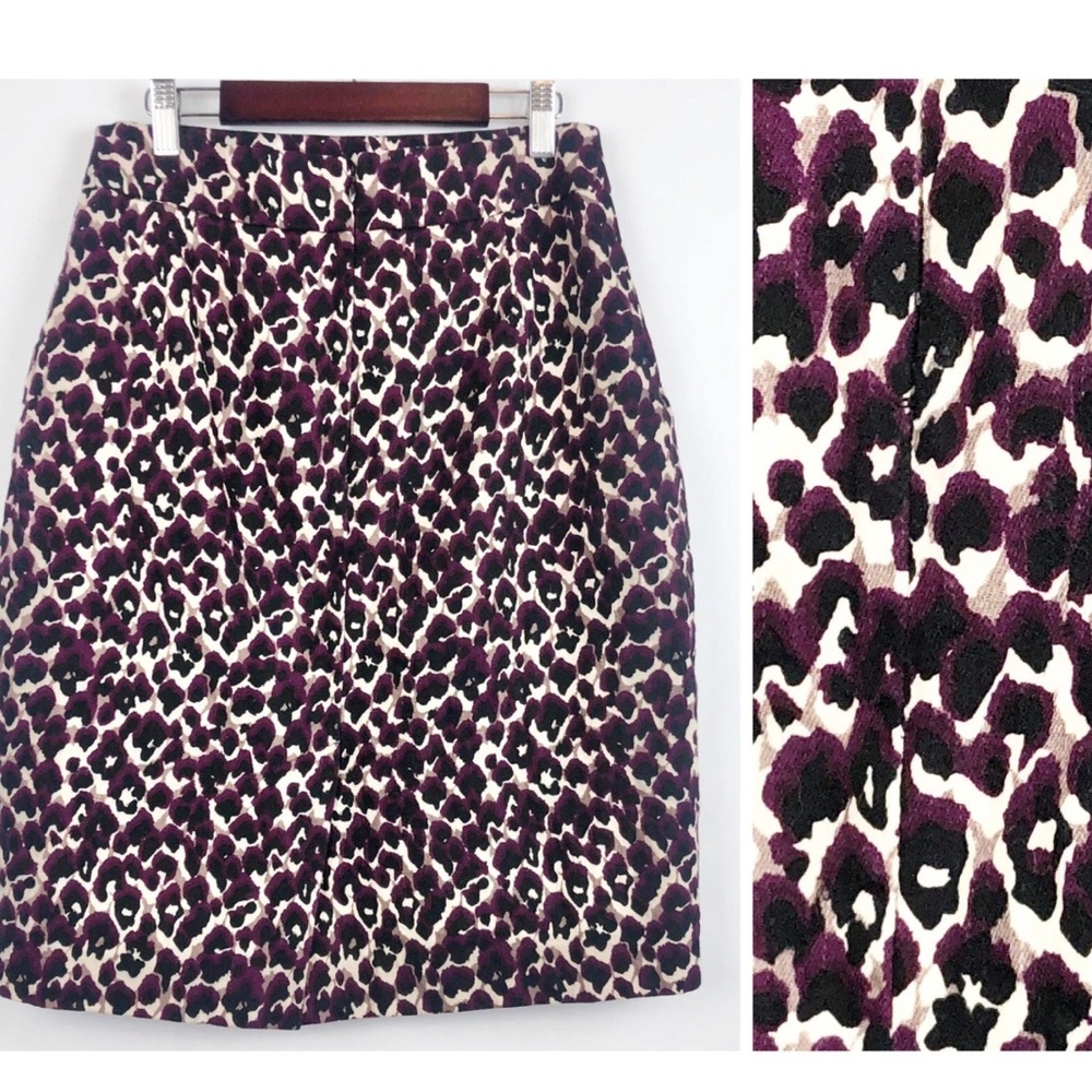 Ann‎ Taylor Stylish Leopard Print Skirt size 10